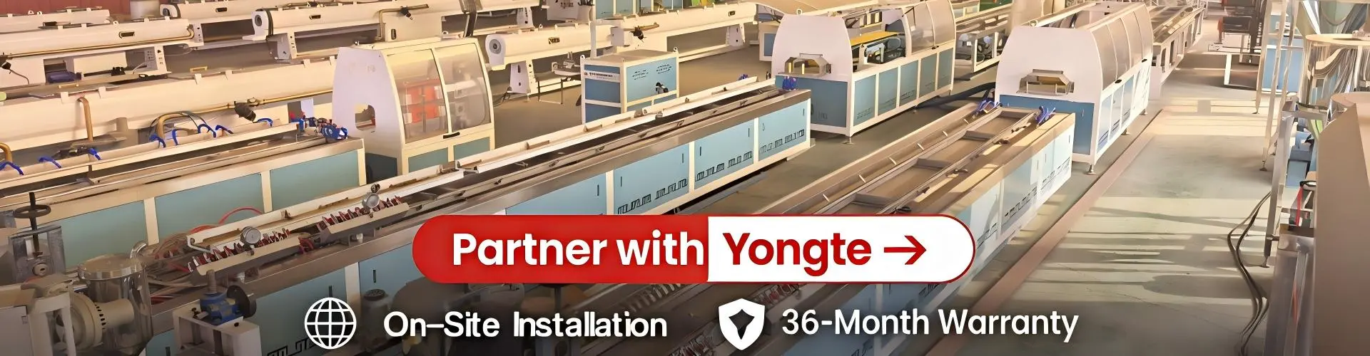 Maszyna do wytłaczania profili z tworzyw sztucznych