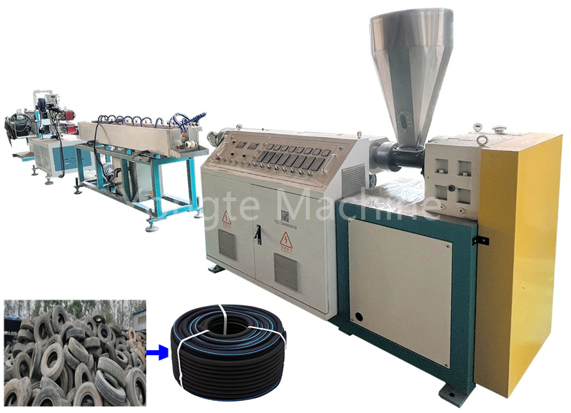 Gumowa maszyna do wytwarzania węża do nawadniania za pomocą recyklingu marnotrawstwa opon gumowych