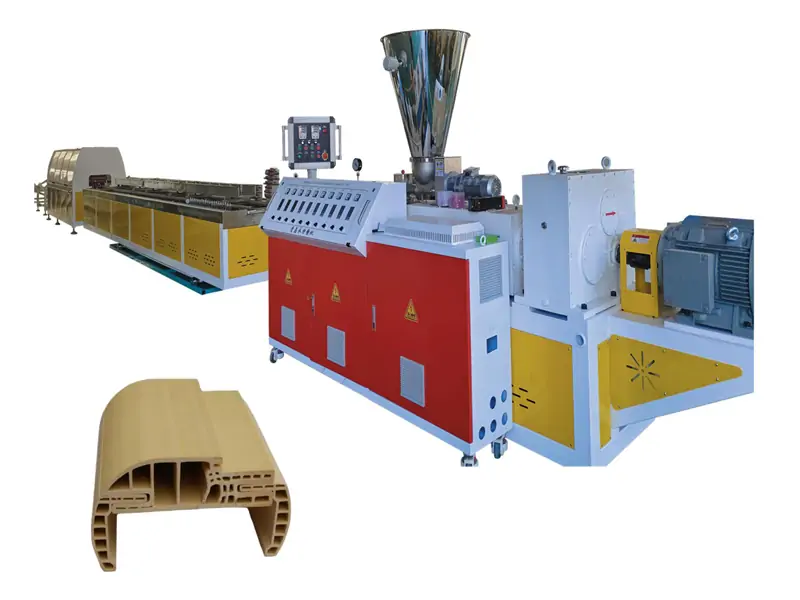 Maszyna do wytłaczania profili drzwiowych WPC o dużej szybkości